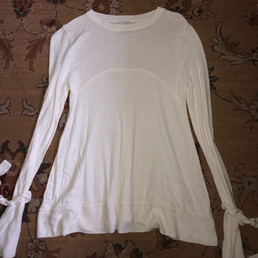 Plain white sweater